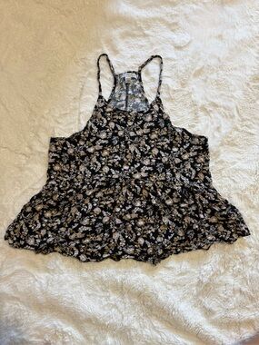 American Eagle Women’s Floral Peplum Tank Top - Size Small